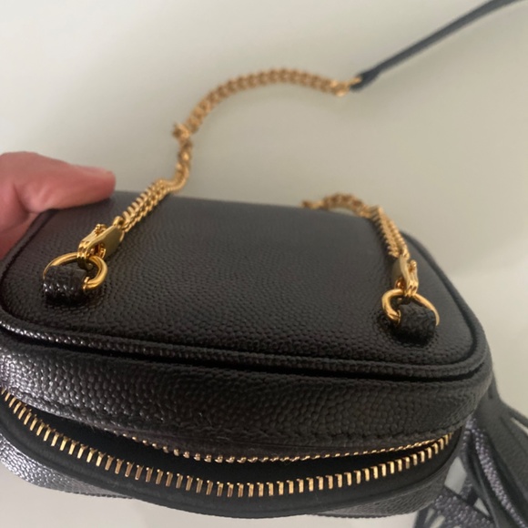 YSL Saint Laurent Baby Lou Camera Bag Black Gold Chain | Authentic - Picture 6 of 6